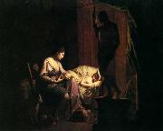 Joseph wright of derby Penelope Unravelling Her Web Spain oil painting artist